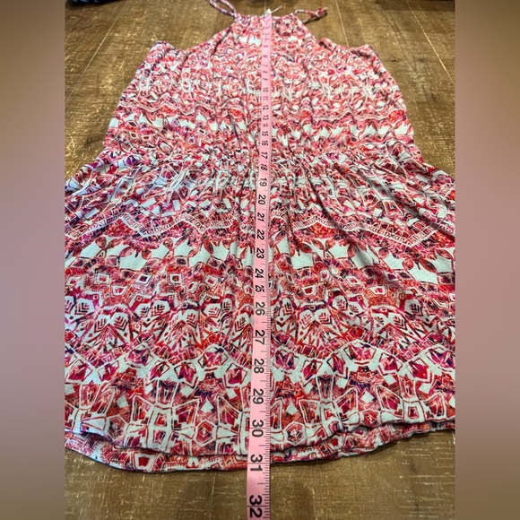 Free People Simone Batik Print Drop
Waist Pink Boho Dress - Picture 9 of 9